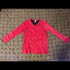 Pink Button Up Long-Sleeve (Secret Treasures)